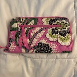 Pink Vera Bradley wristlet